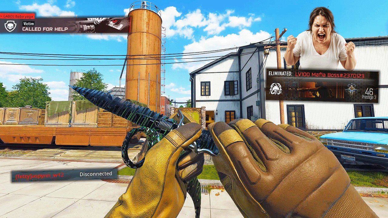 Salty Trash Talkers got SLAMMED by my Ballistic Knife 🤣