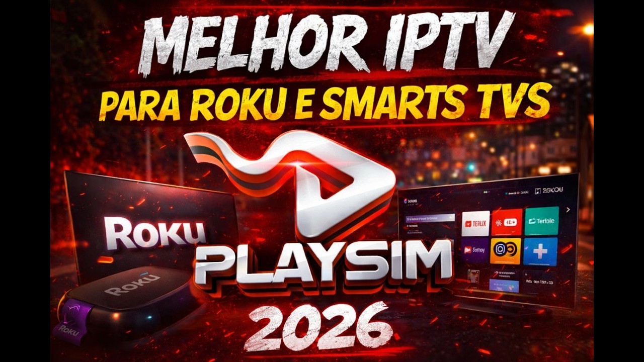 MELHOR APP DE IPTV PARA ROKU E SMART TV EM 2026 📺 FUNCIONA PERFEITO!