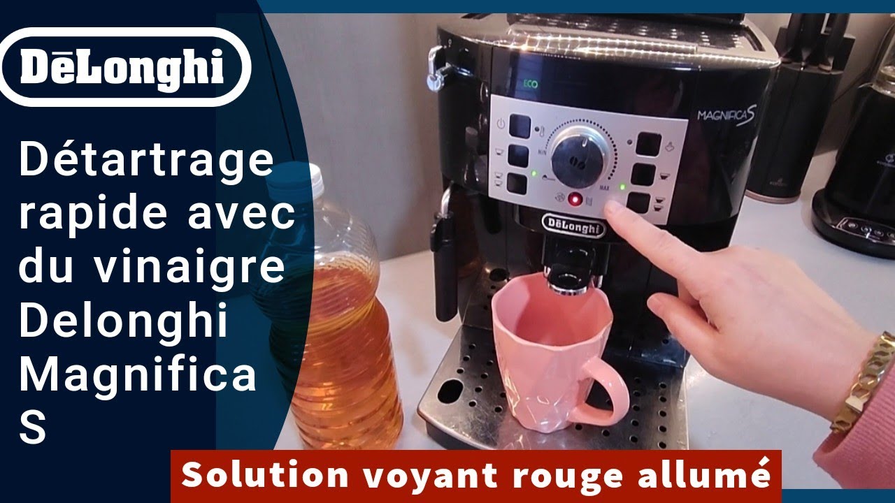 Détartrage Delonghi Avec Vinaigre - Voyant rouge allumé - Detartrage #Delonghi Magnifica S