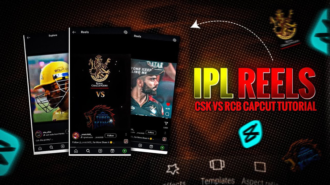 Instagram Viral Cricket Shorts Edit | Ipl Viral Reels Editing | Csk vs Rcb Edit | Capcut Tutorial