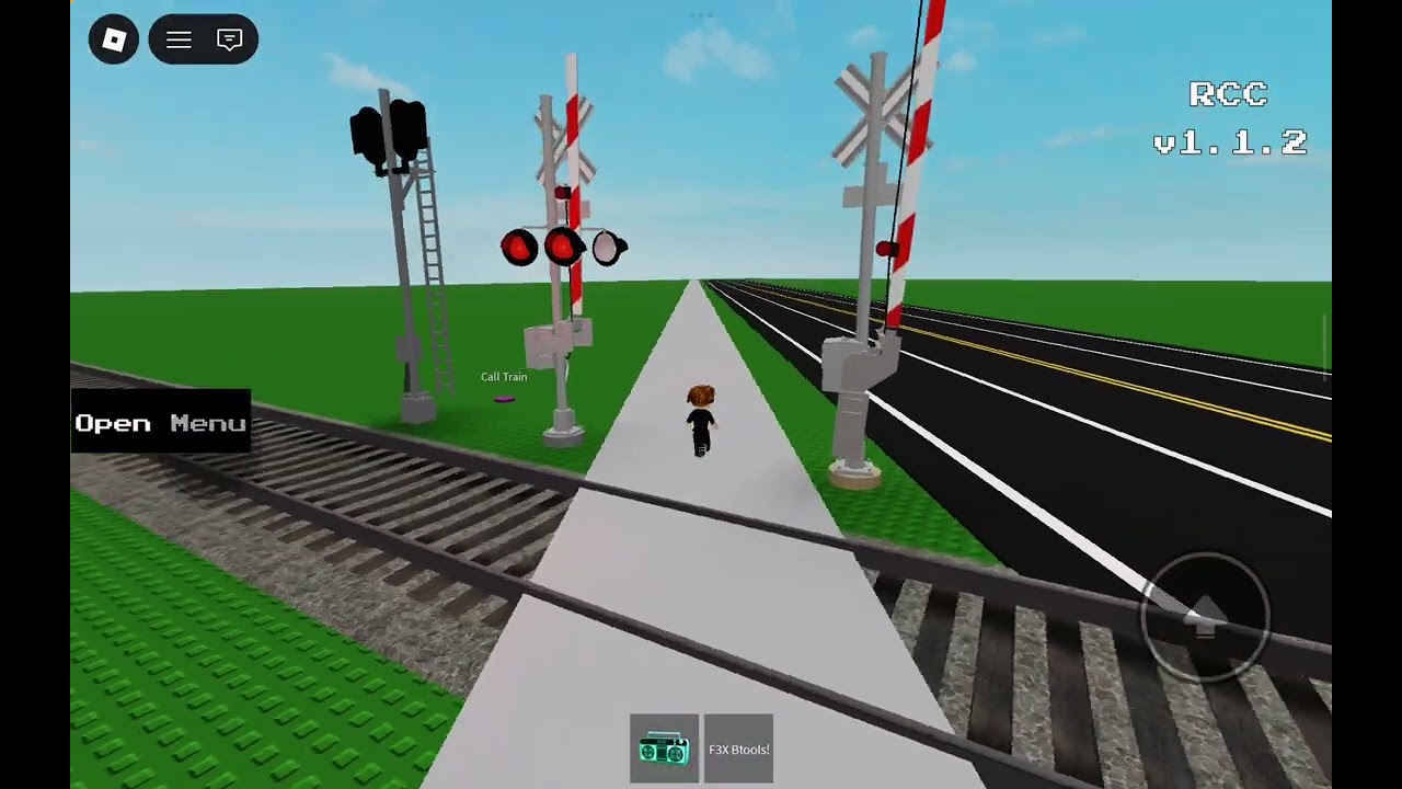 I Build a Canada railroad crossing with my friends 