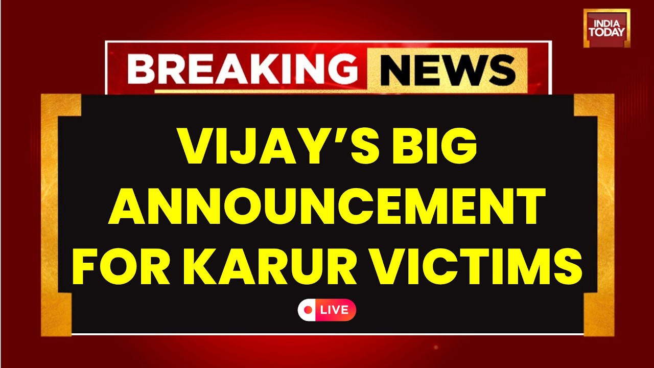 Tamil Nadu CM Vijay LIVE | Karur Visit, Govt Jobs & Factory Launch | Vijay News | India Today LIVE