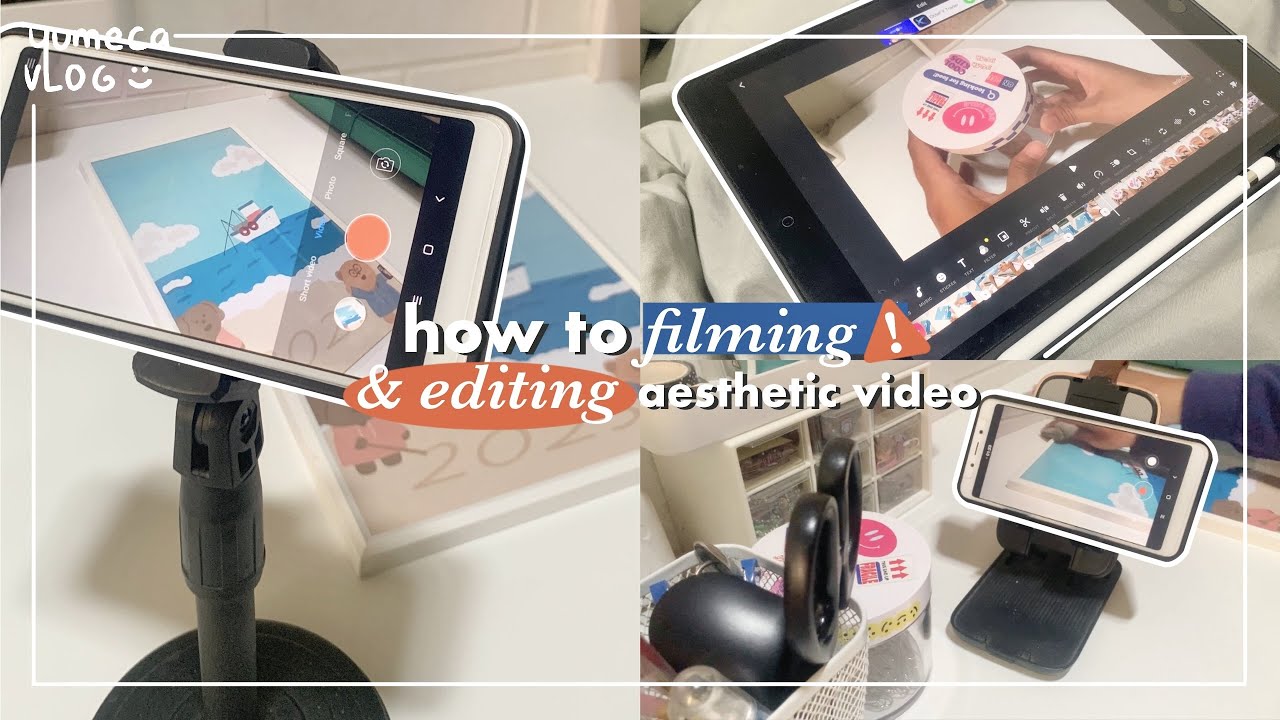 HOW TO FILMING & EDITING AESTHETIC VIDEOS ON MY PHONE | equipment, filming setup, tips&trick, vlog🎬🌻