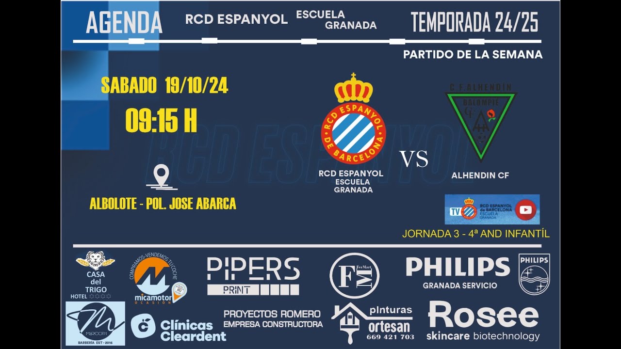 IInfantil Espanyol vs Alhendín CF · 4ª Andaluza Infantil