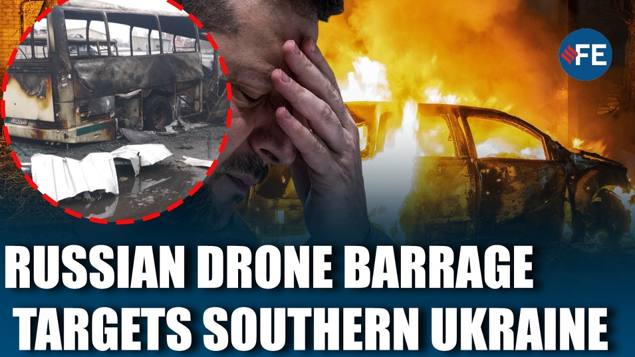 Russian Shahed Drone Strike Destroys Vehicles In Odesa