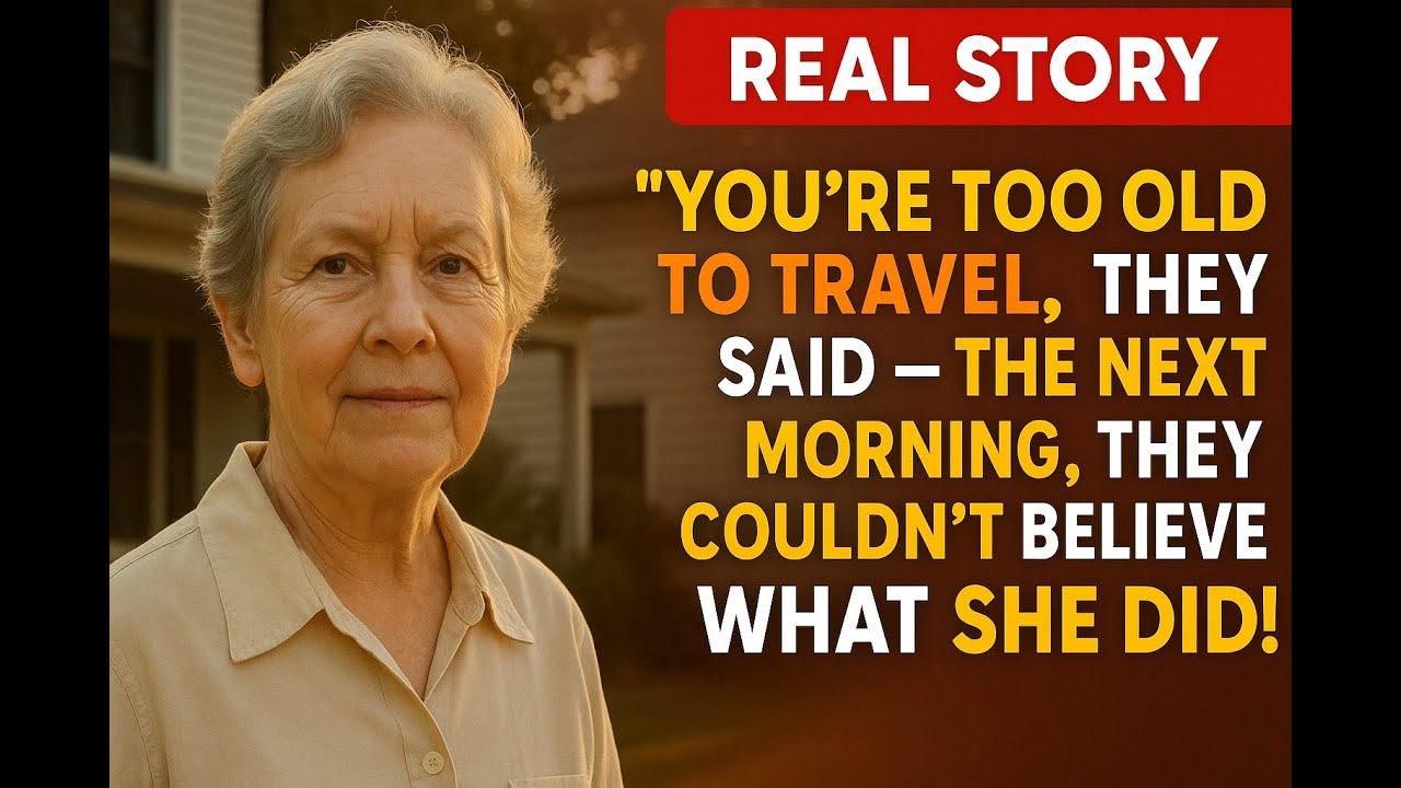 YOU’RE TOO OLD TO TRAVEL,’ THEY SAID — THE NEXT MORNING, THEY COULDN’T BELIEVE WHAT SHE DID