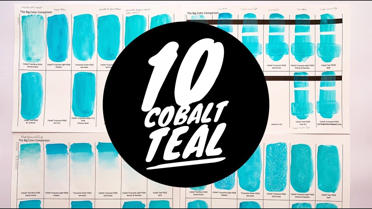 Colossal Color Showdown. Эпизод 12: Cobalt Teal | Сравнение 10 брендов