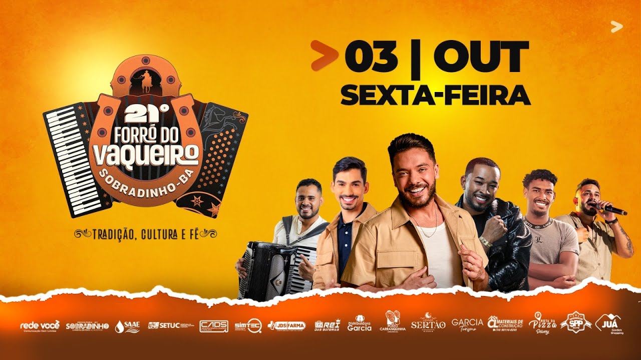 AO VIVO: 21º Forró do Vaqueiro 2025 em Sobradinho-BA | 03 DE OUTUBRO