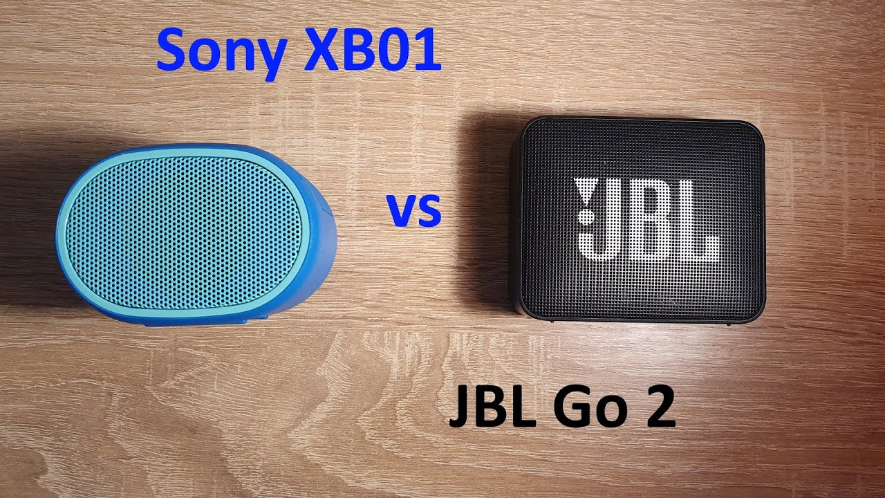 Sony SRS-XB01 vs JBL Go 2 сравнение звука