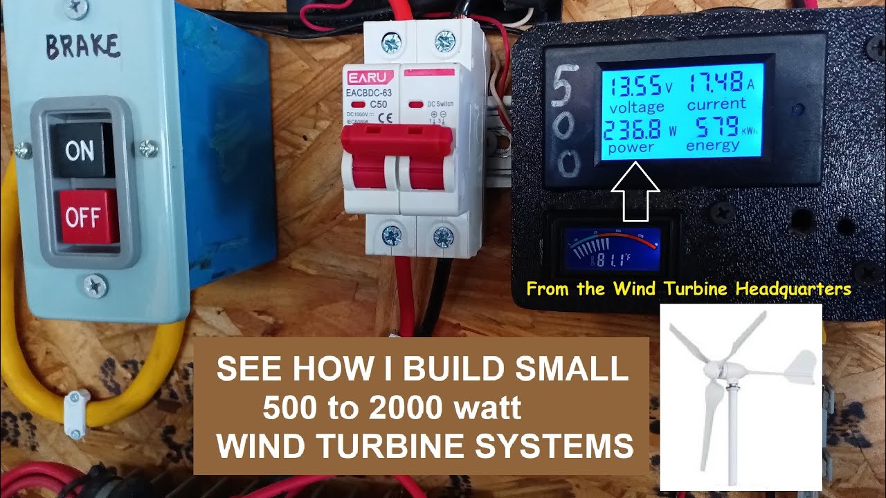 Using Small Wind Turbines to make extra power for home, power station & off grid PARTS BELOW