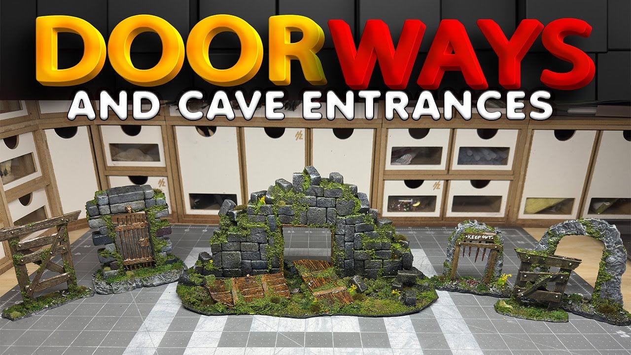 Doorways & Cave Entrances for D&D and TTRPG Scatter Terrain - Tutorial