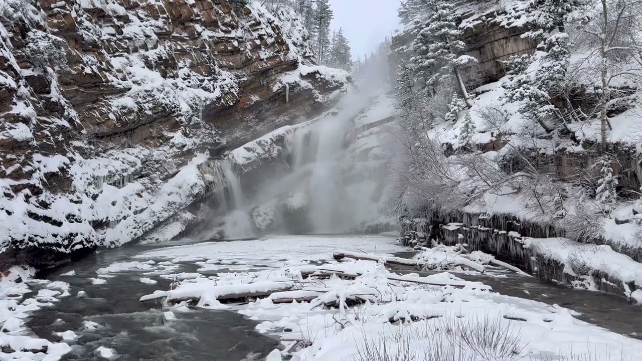 Just Relaxing to watch | Cameron Falls | Waterton AB