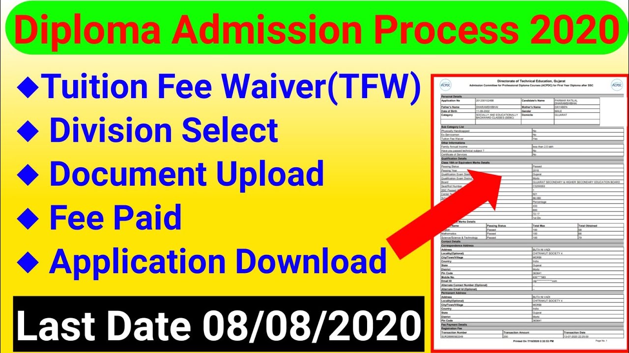 Diploma Admission Process 2020 | ITI to Diploma Admission Process | After 10th To Diploma Admission
