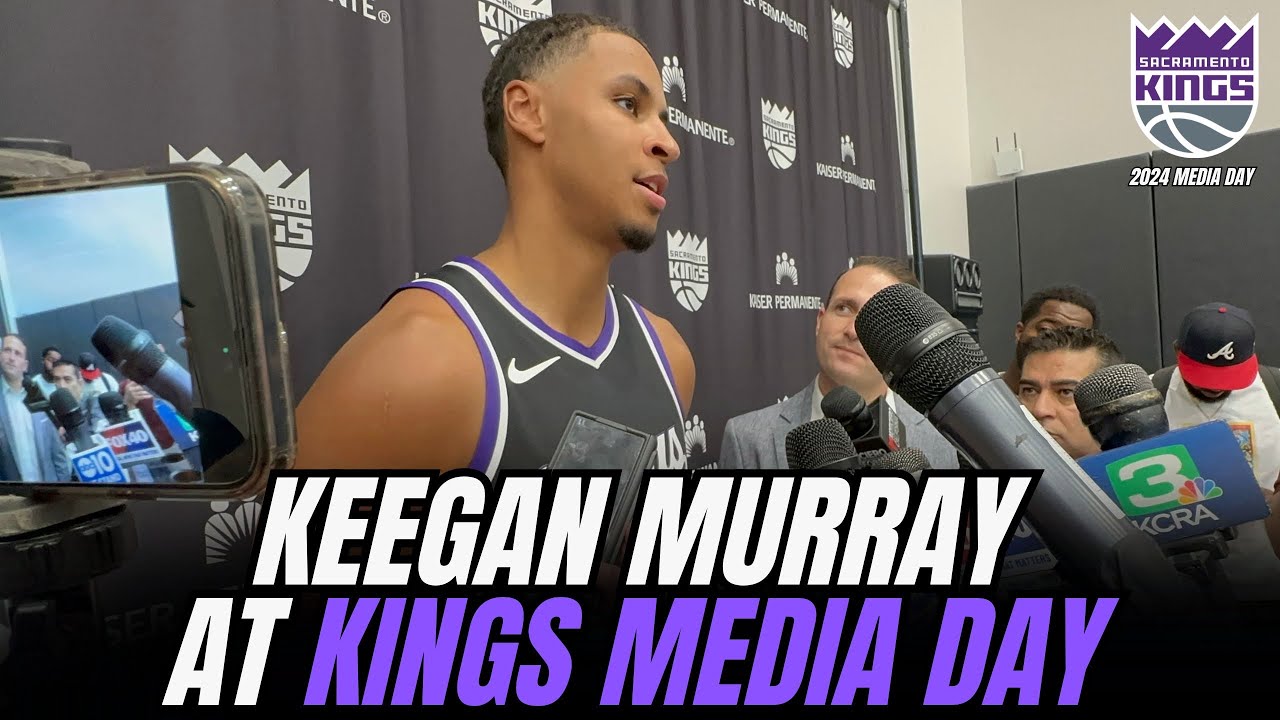 Keegan Murray at Kings Media Day