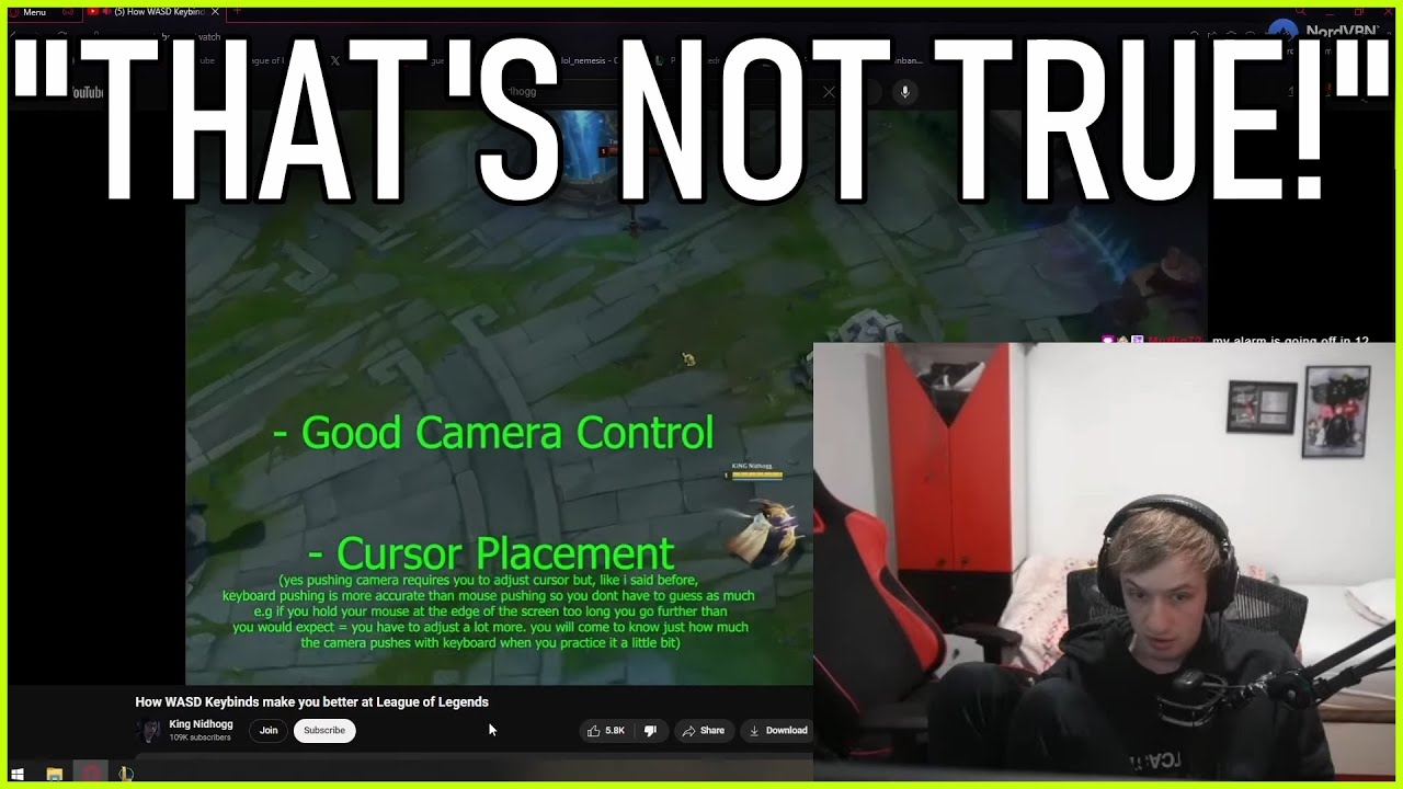Nemesis reacts to WASD Camera Bind