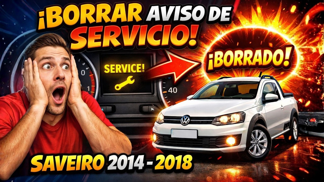 🔥 ¡Elimina el aviso de servicio en tu Saveiro 2014–2018 en 1 minuto! #saveiro#testigo#auto#tutorial