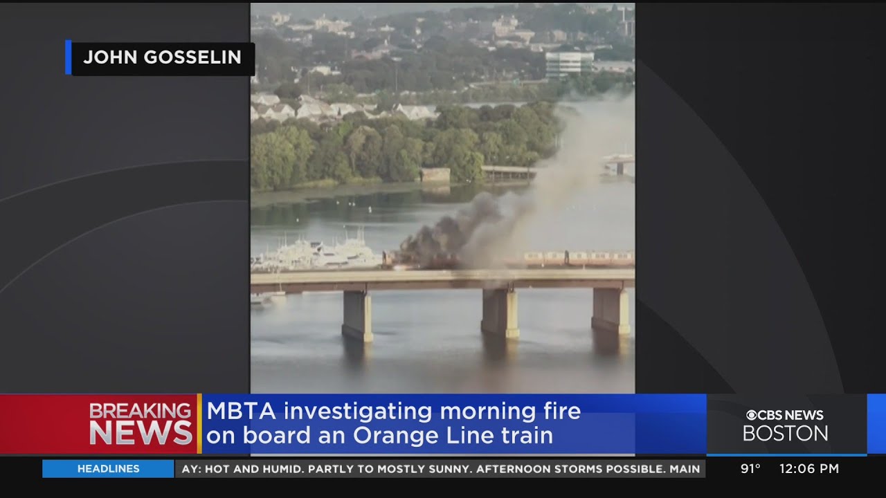 200 passengers escape burning Orange Line train, 1 jumps into Mystic River