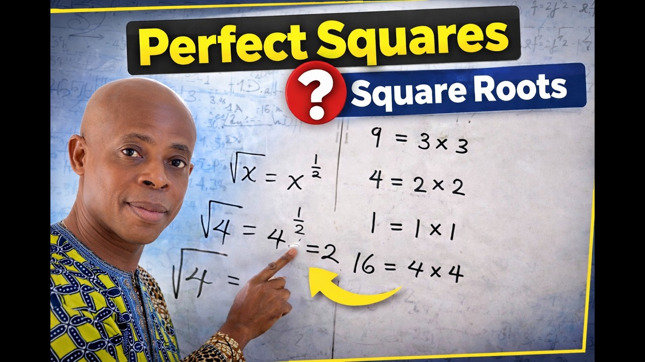 Stop Memorizing! Understand Perfect Squares & Square Roots Actually Work 🛑 Step-by-Step Math Lesson
