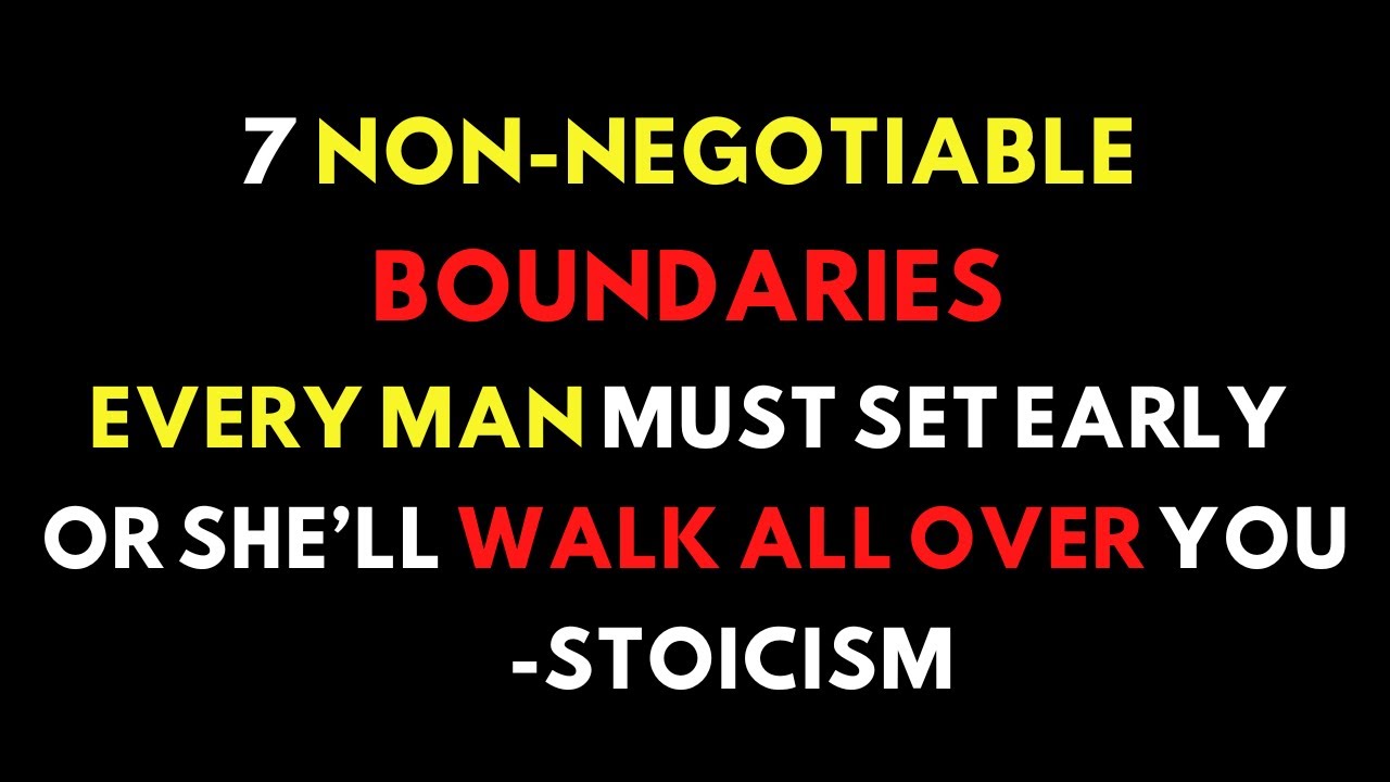 7 Boundaries Men MUST Set Early or She’ll Walk All Over You | Female Psychology