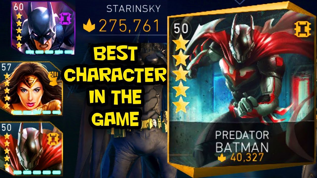 Injustice 2 Mobile. 5 STARS Predator Batman and my HIGHEST THREAT TEAM! Best Team Ever!