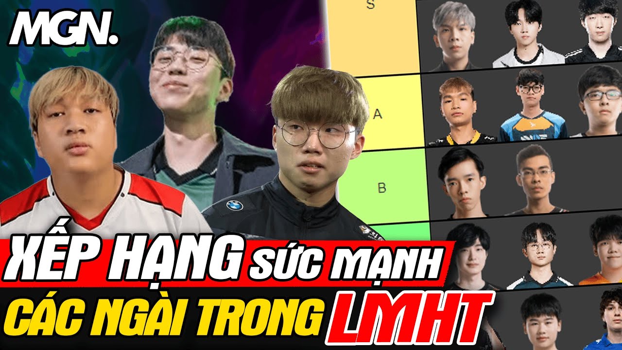Xếp Hạng Sức Mạnh Toàn Bộ Các NGÀI Trong LMHT | MGN Esports