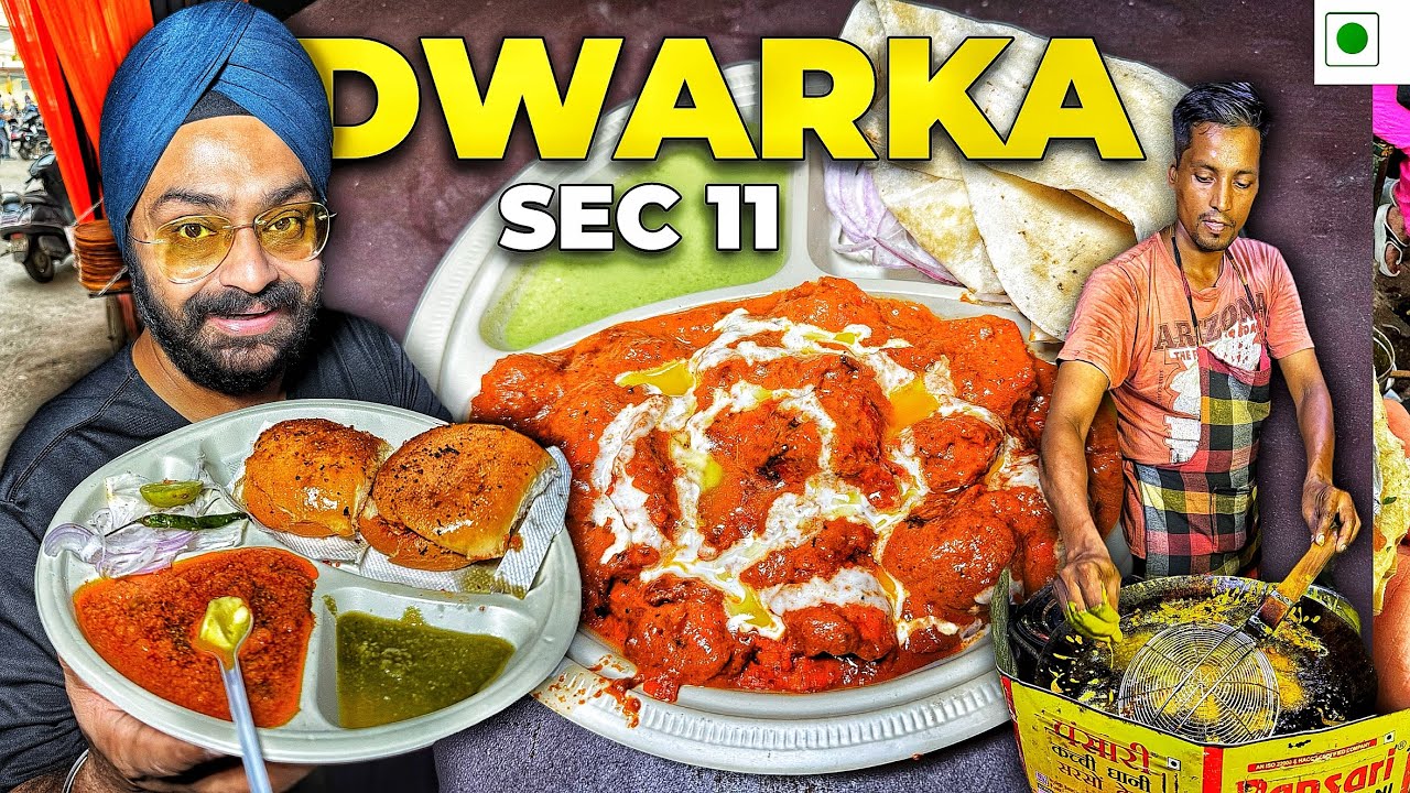 Best Street Food in Dwarka! Litti Chokha, Rumali Soya Chaap & Boba Drinks Review