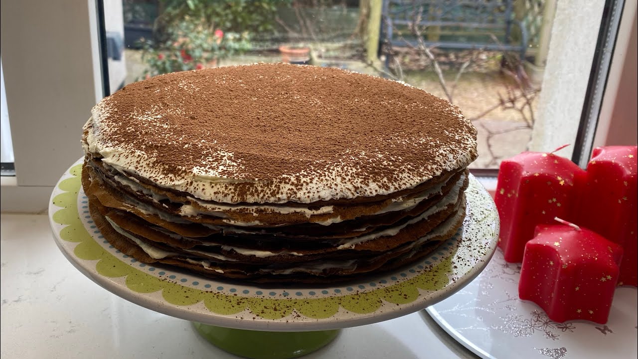 НЕЖНЫЙ ШОКОЛАДНЫЙ БЛИННЫЙ ТОРТ 🌺 CHOCOLATE CREPES CAKE 🌺@Amond