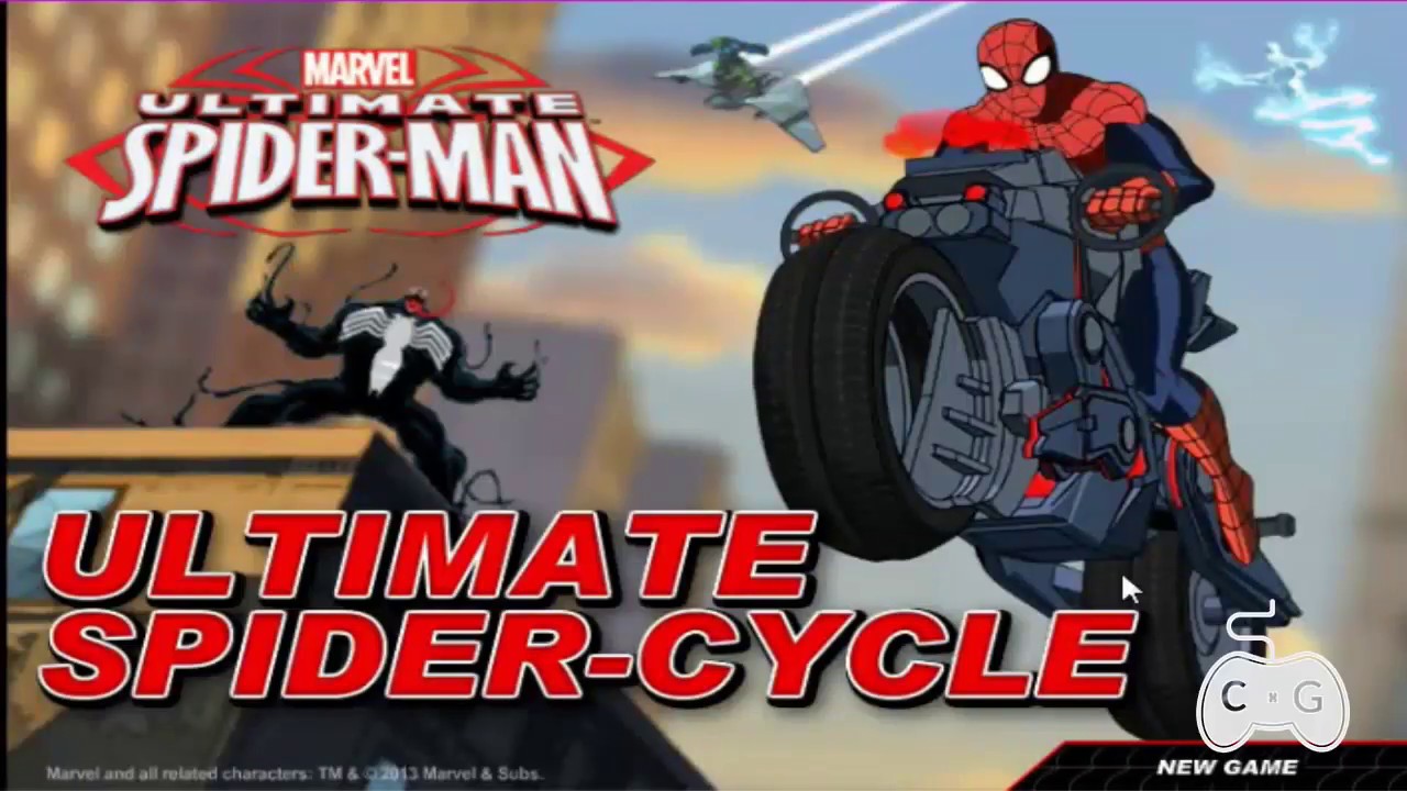 Ultimate Spider-Man: Ultimate Spider-Cycle [GamePlay] Disney Games!