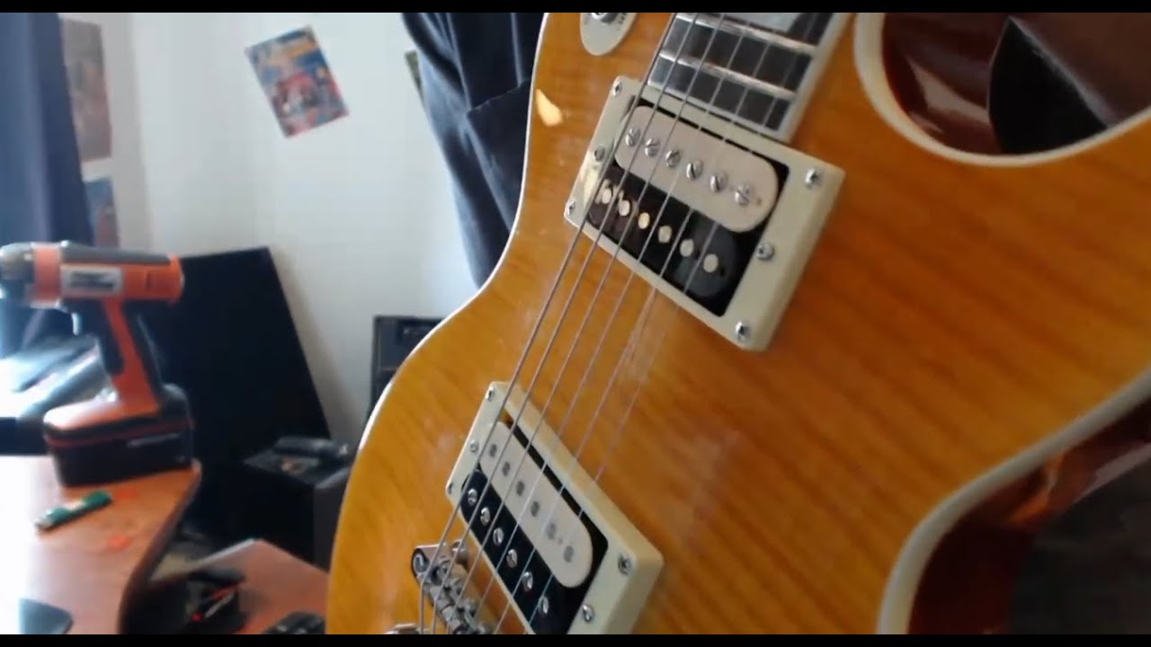 IronGear Tesla Shark (te-SLASH-arks) Pickups Sound Demo on China Les Paul replica