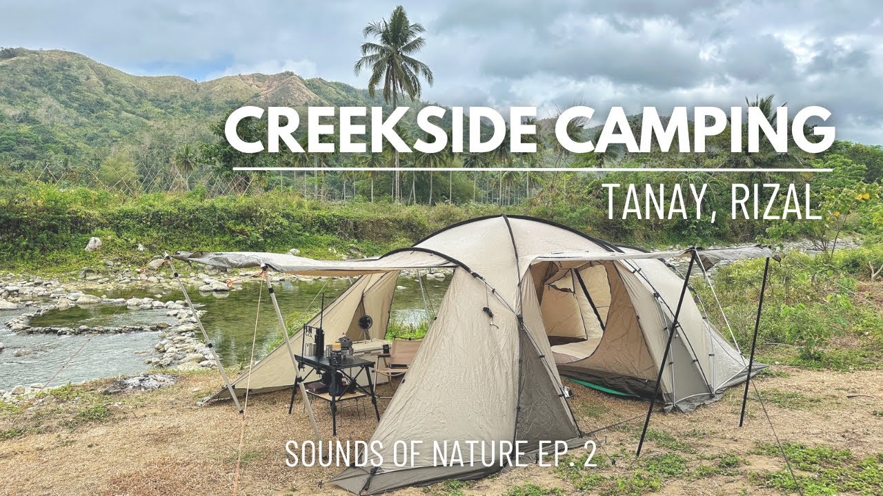 Relaxing Creekside Camping | ASMR [Sounds of Nature] Ep.2 | NATUREHIKE Aries β Tunnel Tent