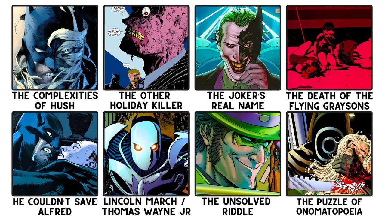 Every Unsolved Mystery In Batman Comics Explained In 22 Minutes