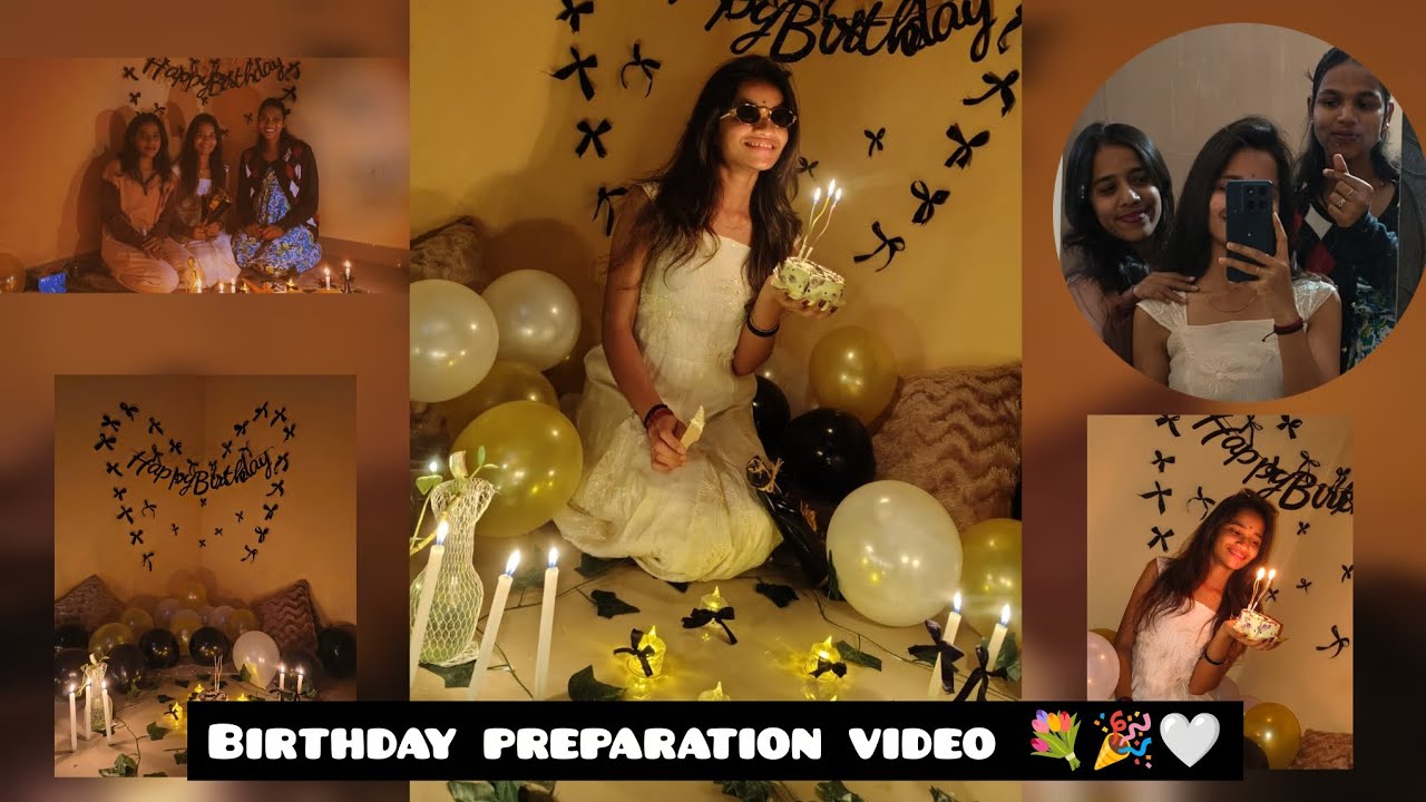Birthday preparation hegittu nodi @shrathvimaneeha#subscribetomychannel #birthdaycelebration #viral 