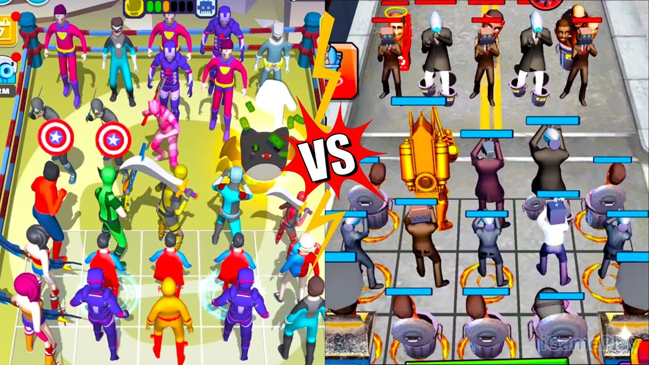 Merge Supper Hero Vs  Fight Monster Merge Battle ⭐ Merge Simulator Battles