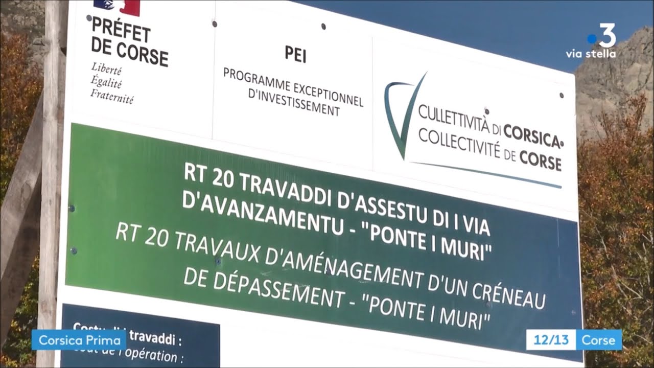 Travaux d'aménagement d'un créneau de dépassement 
