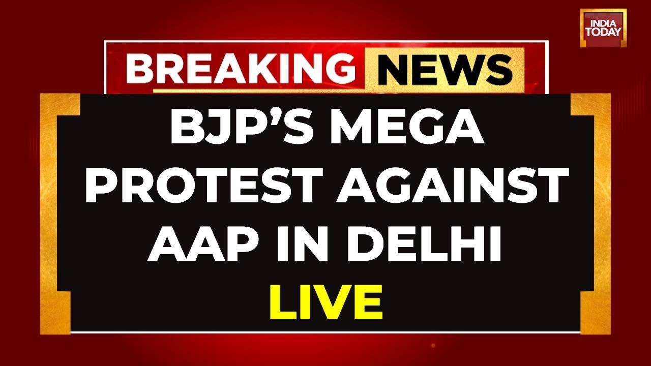 Delhi Coaching Basement Flood LIVE News | BJP Protest Against AAP Govt LIVE | India Today LIVE