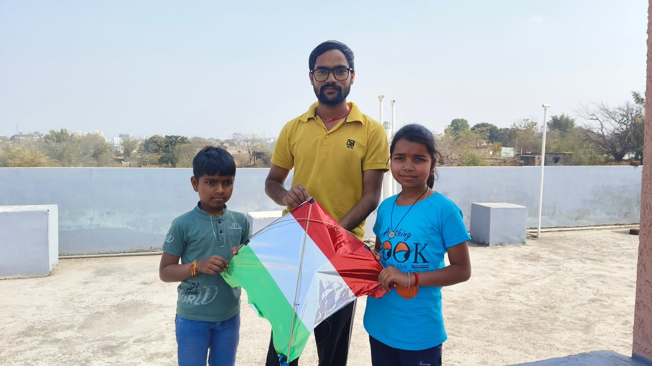 Chhoti Or Surya Ke Sath Patang Udaya😊