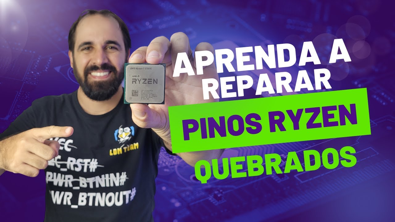 Aprenda a reparar pinos de processadores AMD Ryzen