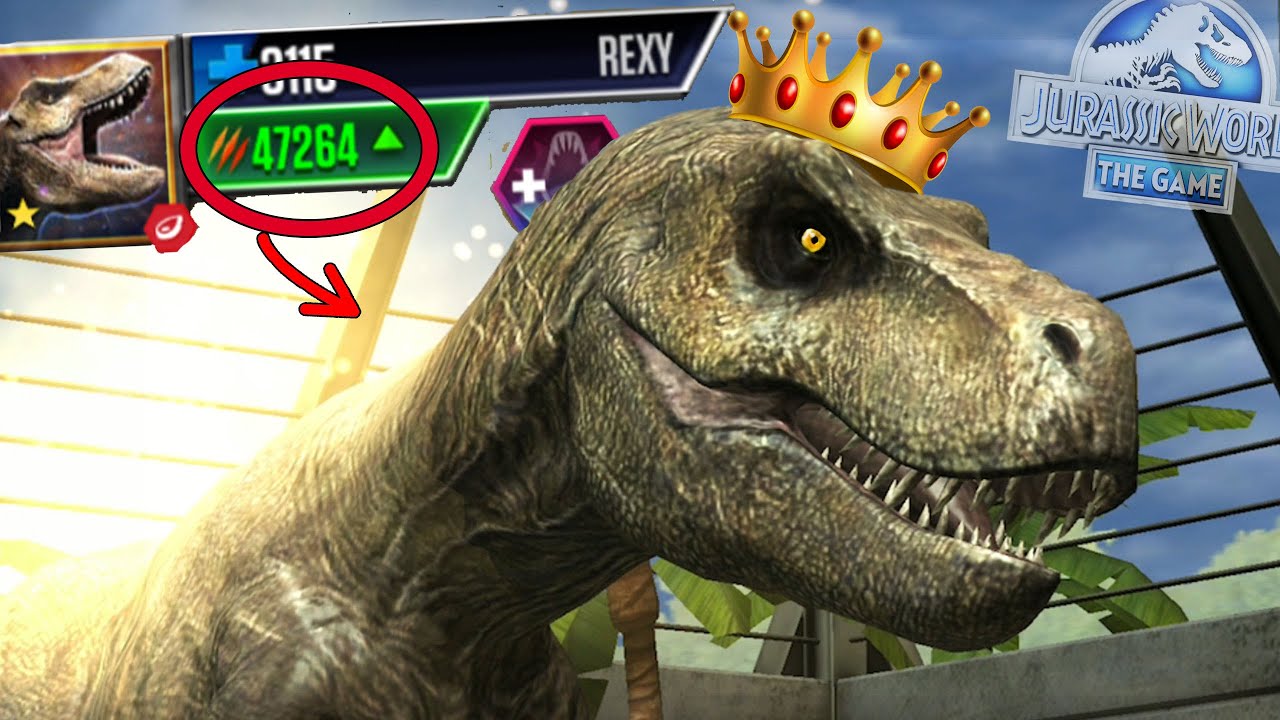 ¿COMO TIENE TANTO ATAQUE? REXY HEROICA el DINOSAURIO MAS FUERTE de Jurassic World El Juego