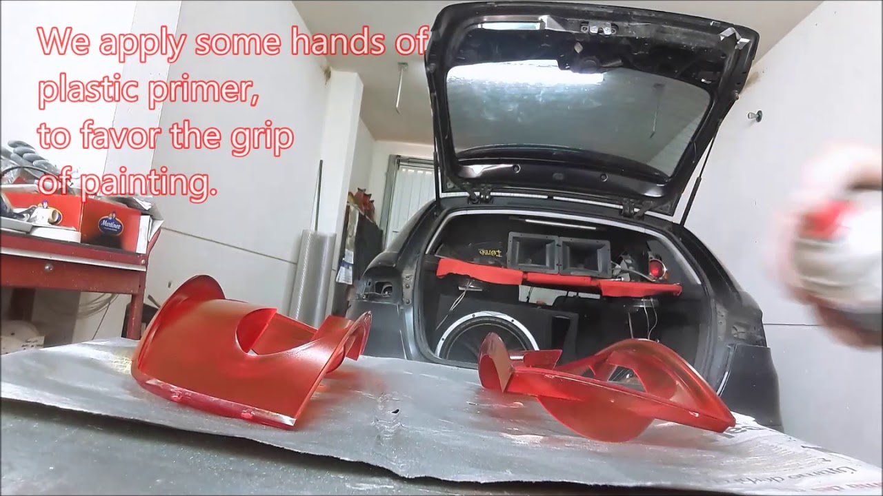 How to spray paint Seat Ibiza 6L rear lights.