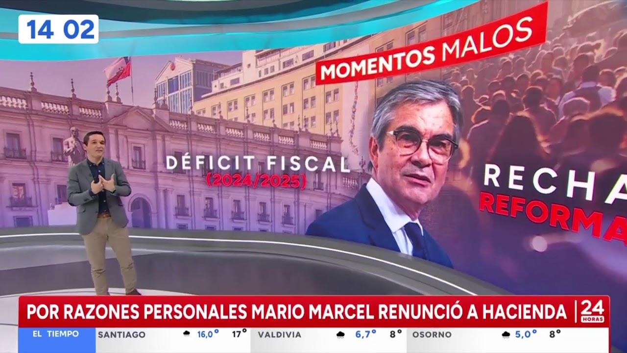 ÚLTIMO MINUTO | Por razones personales: Mario Marcel renuncia al Ministerio de Hacienda