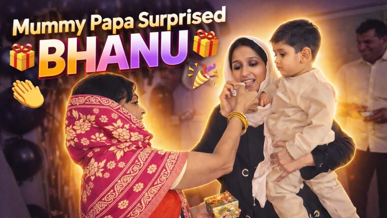 Mummy Papa Surprised Bhanu😍 | Mrandmrsgautam #vlog #mrandmrsgautam 