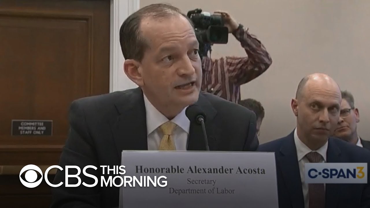 Jeffrey Epstein case: Why Alex Acosta is 