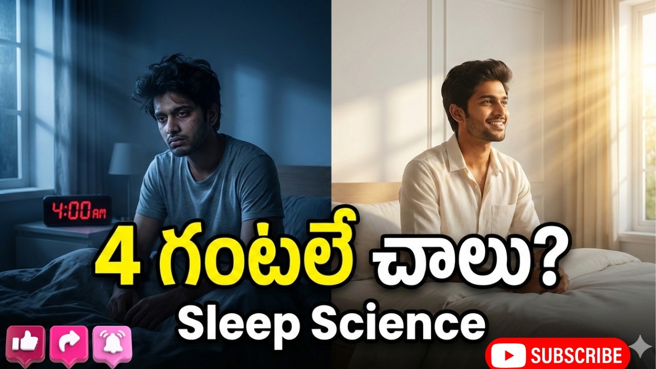 4 గంటల నిద్రతో 8 గంటల శక్తి ఎలా?|Tanya Talks Today| Telugu Motivation|4 Hours Sleep Science తెలుగులో
