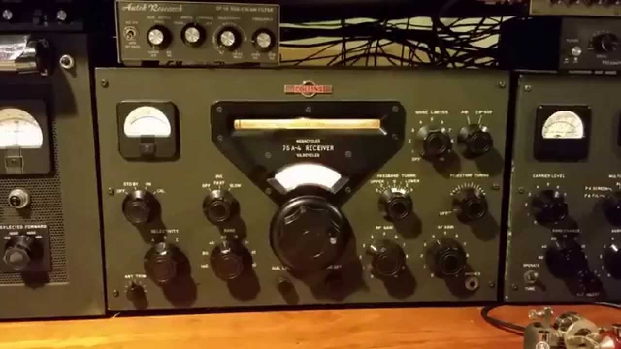 Collins KWS-1 And 75A-4 On The Air on CW