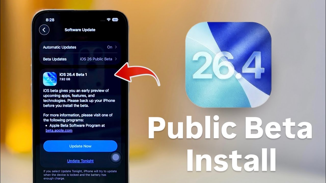 iOS 26.4 Public Beta - How to Install iOS 26.4 Public Beta in any iPhone