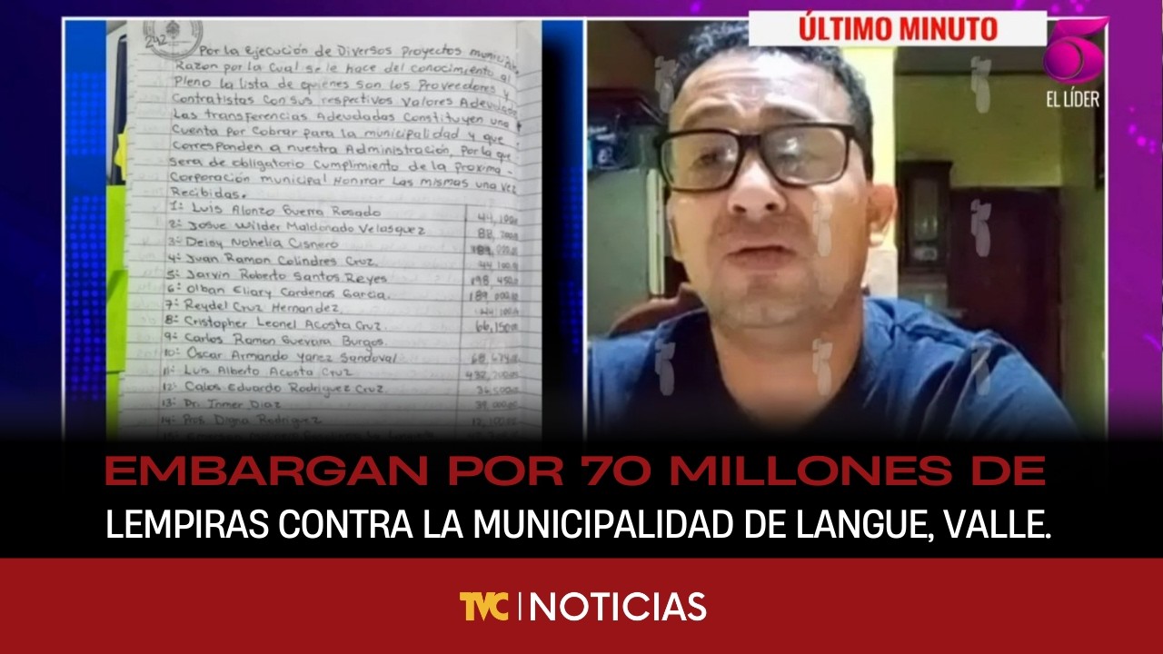 Embargan por 70 millones de lempiras contra la municipalidad de Langue, Valle.