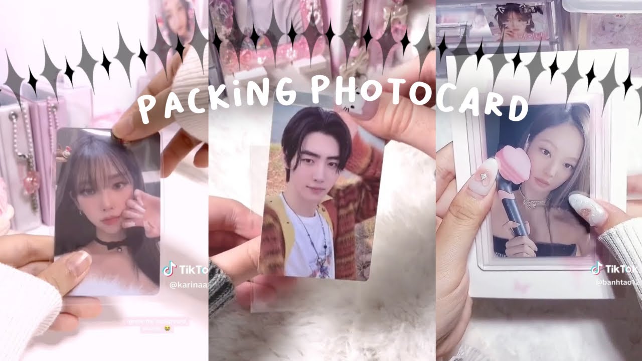 𝄒 ― packing photocard kpop #42 💡📀 tiktok compilation