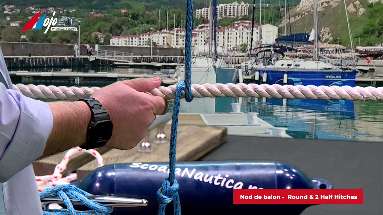 Noduri marinaresti - Nod de Balon (Round Turn & 2 Half Hitches)