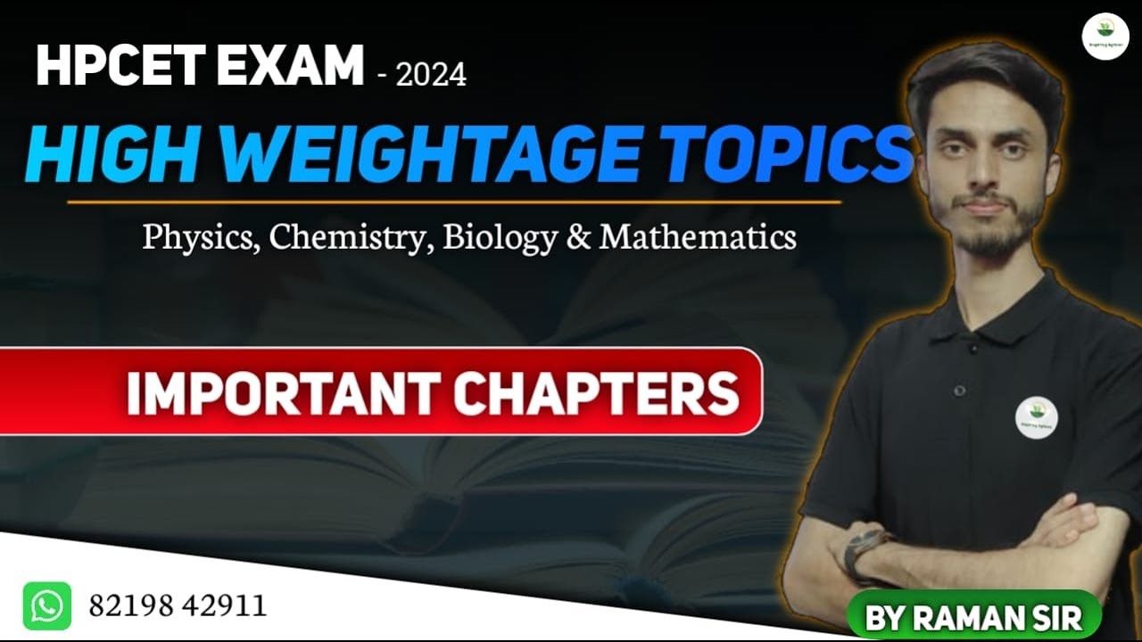 HPCET Exam Important Chapters / High Weightage Topics for HPCET Exam - 2024 / Inspiring Agricon