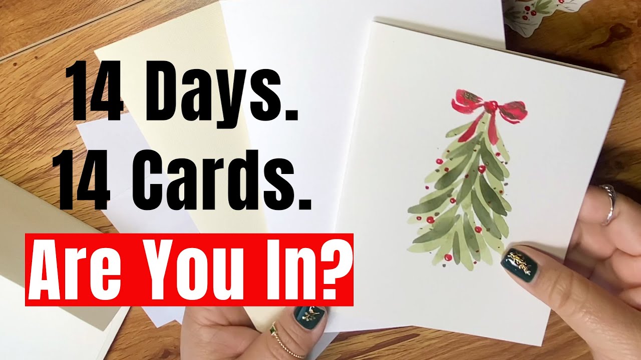 Christmas Cards Made Easy | 14 Days of Watercolor Joy for Beginners
